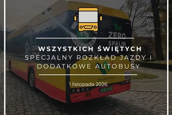 Wałbrzych: 1 listopada autobusy według specjalnego rozkładu, kierowcy pojadą za darmo