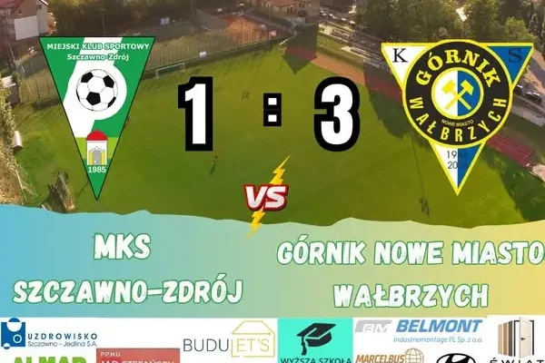Derbowa porażka MKP Szczawno-Zdrój. Górnik Nowe Miasto Wałbrzych wygrywa 3:1