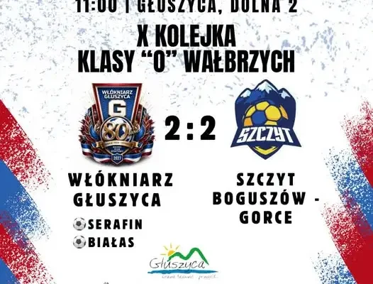 Remis 2:2 w meczu Włókniarza Głuszyca ze Szczyłem Boguszów-Gorce