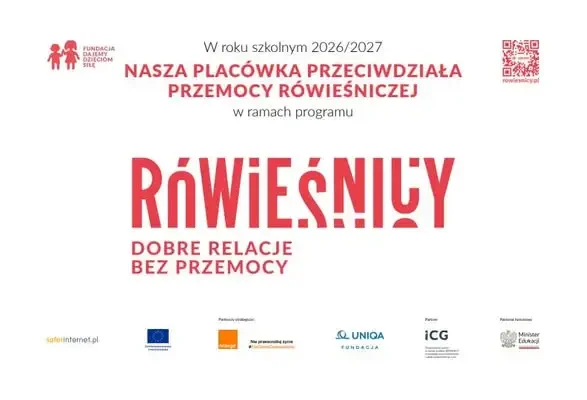 Szkoła dołącza do programu RÓWIEŚNICY – walka z przemocą rówieśniczą