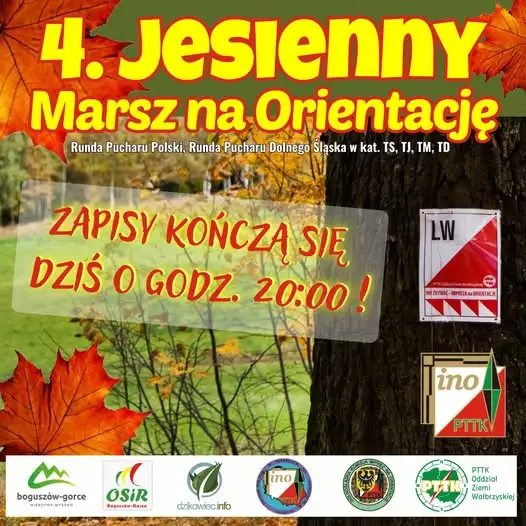 Ostatnia szansa na 4. Jesienny Marsz na Orientację w Boguszowie-Gorcach