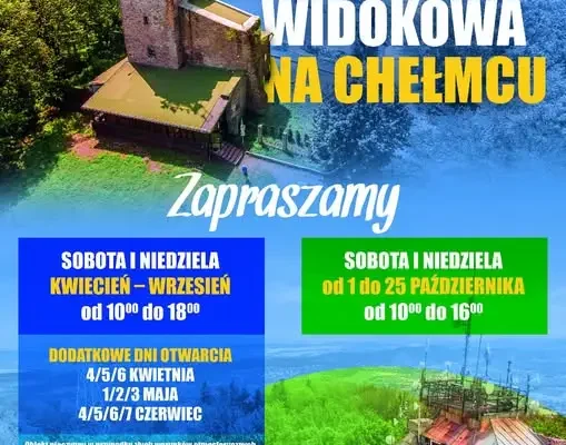 Ostatnia szansa na widoki z wieży na Chełmcu – sezon kończy się 25 października