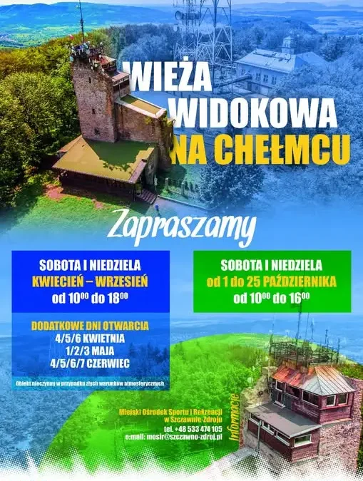 Ostatnia szansa na widoki z wieży na Chełmcu – sezon kończy się 25 października