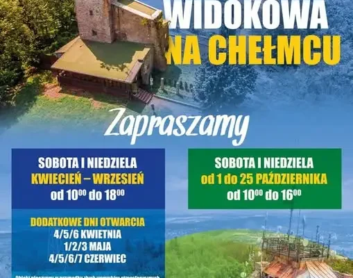 Ostatni weekend na wieży widokowej na Chełmcu – nie przegap!