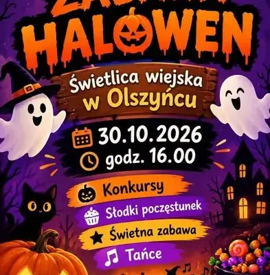Halloweenowa zabawa w świetlicach wiejskich – już w piątek!