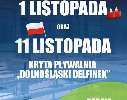 Basen „Dolnośląski Delfinek” nieczynny 1 i 11 listopada
