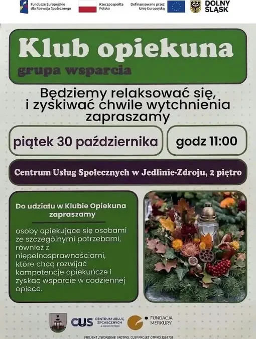 Jedlina-Zdrój: nowa Grupa Wsparcia dla opiekunów faktycznych startuje 30 października