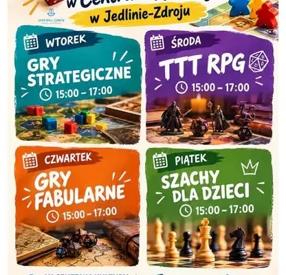 Czwartek w Centrum Kultury w Jedlinie-Zdroju: gry, joga, chór i angielski